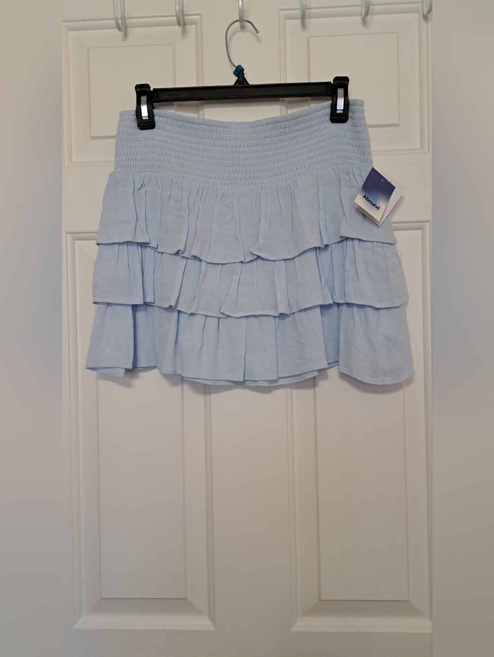 Abound Tiered Crepe Miniskirt